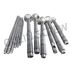Extruder screw and barrel